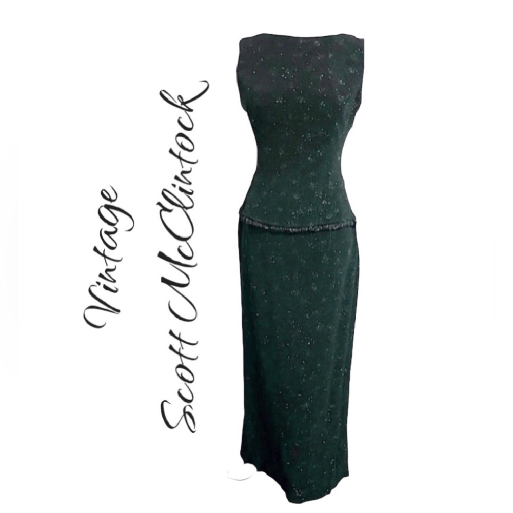 Vintage Scott McClintock Sz 8 Evening Gown
